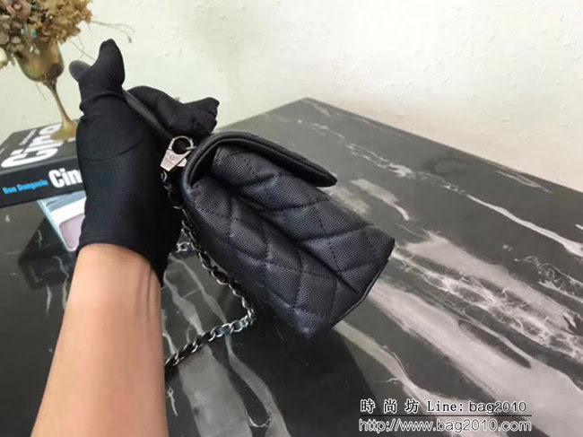 香奈兒CHANEL小號Chanel Coco handle全新頂級翻蓋單肩鏈條手柄包DSC1219